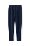 Lands' End Kids'  Girls Fleece Lined Leggings In Classic Navy