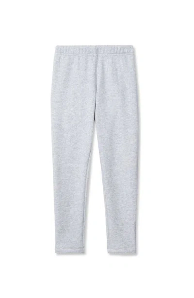 Lands' End Kids'  Girls Fleece Lined Leggings In White