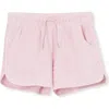 Lands' End Girls French Terry Shorts In Flamingo Daisies