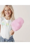 Lands' End Kids'  Girls Graphic Tee In Cotton Candy Trio