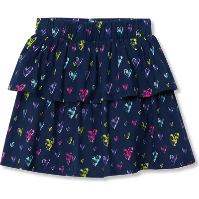 Lands' End Kids'  Girls Indigo Skort In Blue