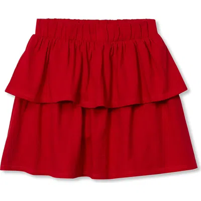 Lands' End Kids'  Girls Indigo Skort In Red