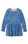 Lands' End Kids'  Girls Long Sleeve Tunic Top In Blue