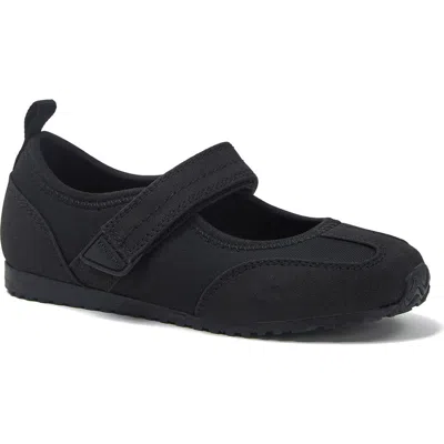 Lands' End Kids'  Girls Mary Jane Easy On Sneakers In Black