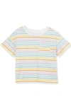 Lands' End Girls Meet And Greet Pocket Tee In Colorful Stripe