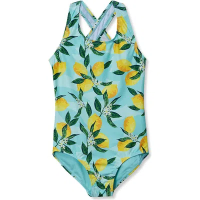 Lands' End Kids'  Girls One Piece Swimsuit In Green