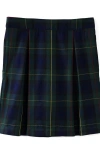 Lands' End Girls Plaid Pleated Skort Top Of Knee In Multi