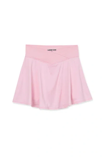 Lands' End Kids'  Girls Plus Active Crossover Skort In Fairy Tale Pink