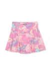 Lands' End Kids'  Girls Plus Active Crossover Skort In Pink Marble