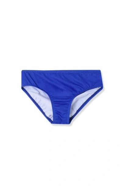 Lands' End Kids'  Girls Swim Bikini Bottoms In Blue