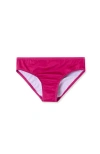 Lands' End Kids'  Girls Swim Bikini Bottoms In Neon Purple