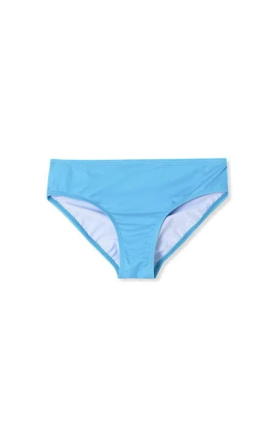 Lands' End Kids'  Girls Swim Bikini Bottoms In Turquoise