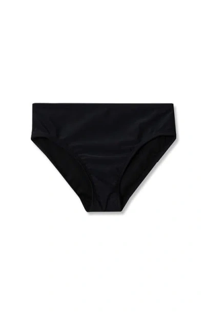 Lands' End Kids'  Girls Plus Chlorine Resistant Bikini Bottoms In Black