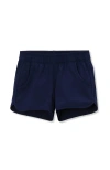 Lands' End Kids'  Girls Plus Stretch Woven Swimsuit Shorts In Deep Sea Navy