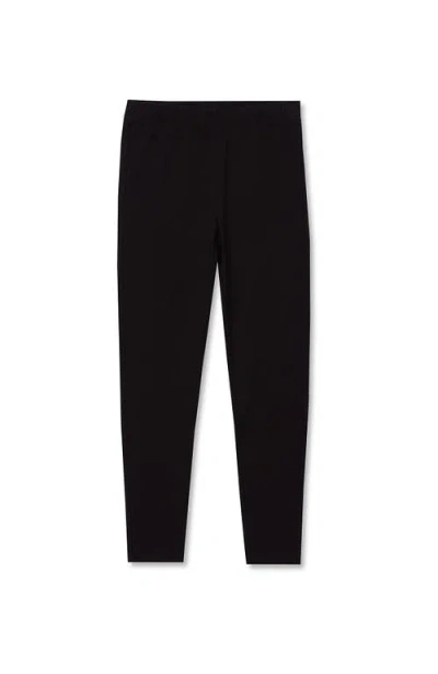 Lands' End Kids'  Girls Plus Tough Cotton Legging In Black