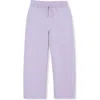 Lands' End Girls Wide Leg Knit Pants In Pastel Lilac