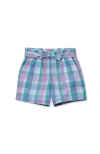 Lands' End Kids'  Girls Pull On Solid Shorts In Blue