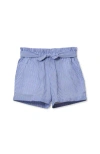 Lands' End Kids'  Girls Pull On Solid Shorts In Blue