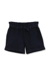 Lands' End Kids'  Girls Pull On Solid Shorts In Classic Navy