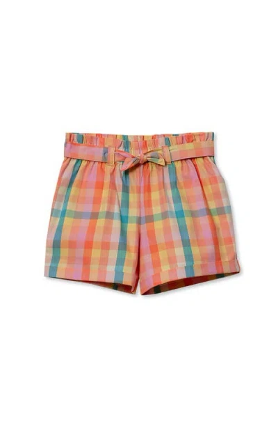 Lands' End Kids'  Girls Pull On Solid Shorts In Multi