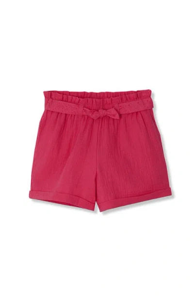 Lands' End Kids'  Girls Pull On Solid Shorts In Pink