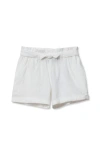 Lands' End Kids'  Girls Pull On Solid Shorts In White