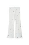 Lands' End Girls Ribbed Flare Leggings In Multi