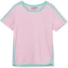 Lands' End Girls Short Sleeve Performance Tee In Fairy Tale Pink
