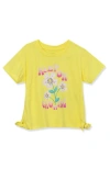 Lands' End Girls Short Sleeve Side Tie Graphic Tee In Keep On Growing