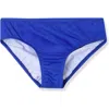 Lands' End Kids'  Girls Slim Swim Bikini Bottoms In Blue