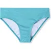 Lands' End Kids'  Girls Slim Swim Bikini Bottoms In Tile Blue