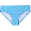 Lands' End Kids'  Girls Slim Swim Bikini Bottoms In Turquoise