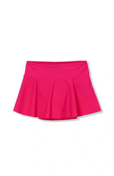 Lands' End Kids'  Girls Slim Swim Mini Skirt Swim Bottoms In Pink