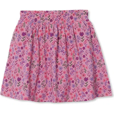 Lands' End Kids'  Girls Smocked Skorts In Pink