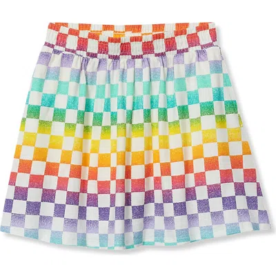 Lands' End Kids'  Girls Smocked Skorts In Multi