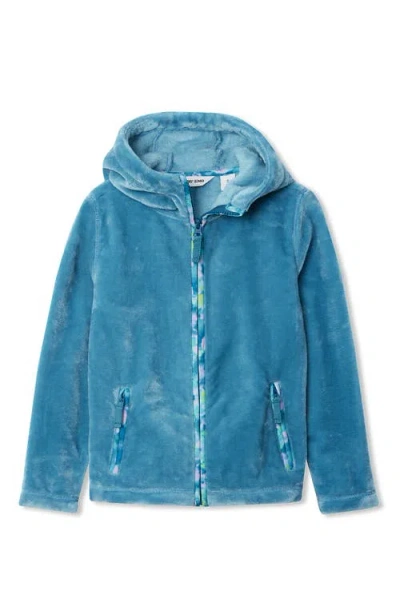 LANDS' END LANDS' END GIRLS PLUS SOFTEST FLEECE HOODIE