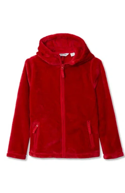 Lands' End Kids'  Girls Softest Fleece Jacket In Red