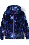 Lands' End Kids'  Girls Softest Fleece Jacket In Violet Galaxy