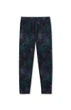 Lands' End Kids'  Girls Thermal Base Layer Long Underwear Thermaskin Pants In Black