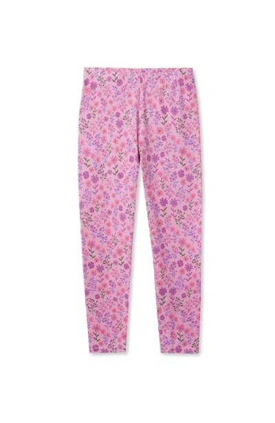 Lands' End Kids'  Girls Tough Cotton Novelty Leggings In Multi