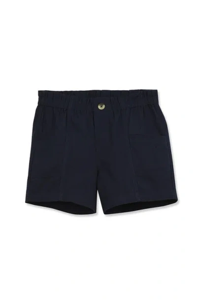Lands' End Kids'  Girls Twill Shorts In Classic Navy
