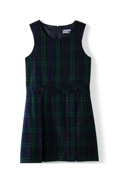 Lands' End Kids'  Girls Uniform Plaid Jumper In Multi