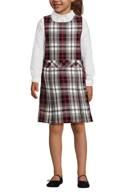 Lands' End Kids'  Girls Uniform Plaid Jumper In Multi
