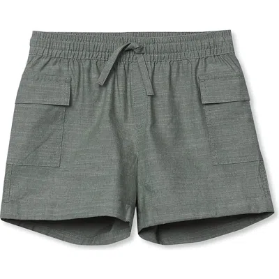 Lands' End Kids'  Girls Utility Cargo Shorts In Green