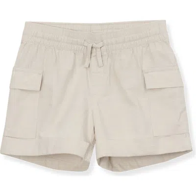Lands' End Kids'  Girls Utility Cargo Shorts In Putty