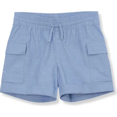 Lands' End Kids'  Girls Utility Cargo Shorts In Robins Egg