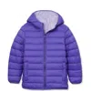 Lands' End Girls Water Resistant Reversible Hooded Jacket In Blue