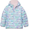 Lands' End Kids'  Girls Water Resistant Reversible Hooded Jacket In Multi