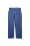 Lands' End Babies'  Girls Woven Pull On Utility Cargo Pants In Blue