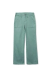 Lands' End Babies'  Girls Woven Pull On Utility Cargo Pants In Green